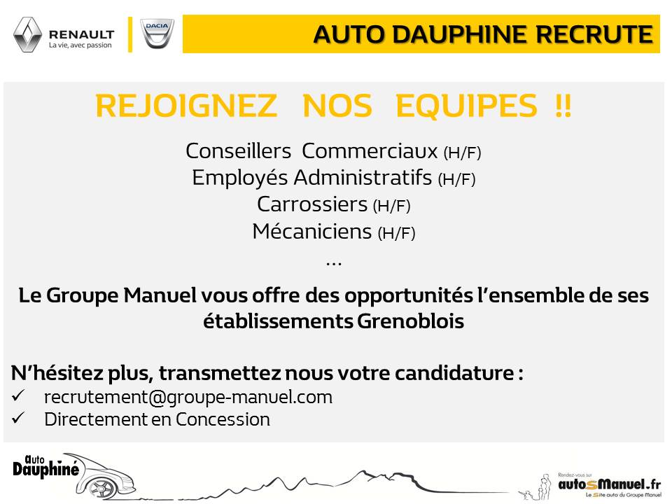 AUTO DAUPHINE RECRUTE